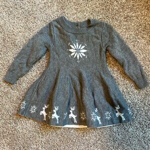 EUC Little Sleepies Winter Sweater Dress in 6-12 months